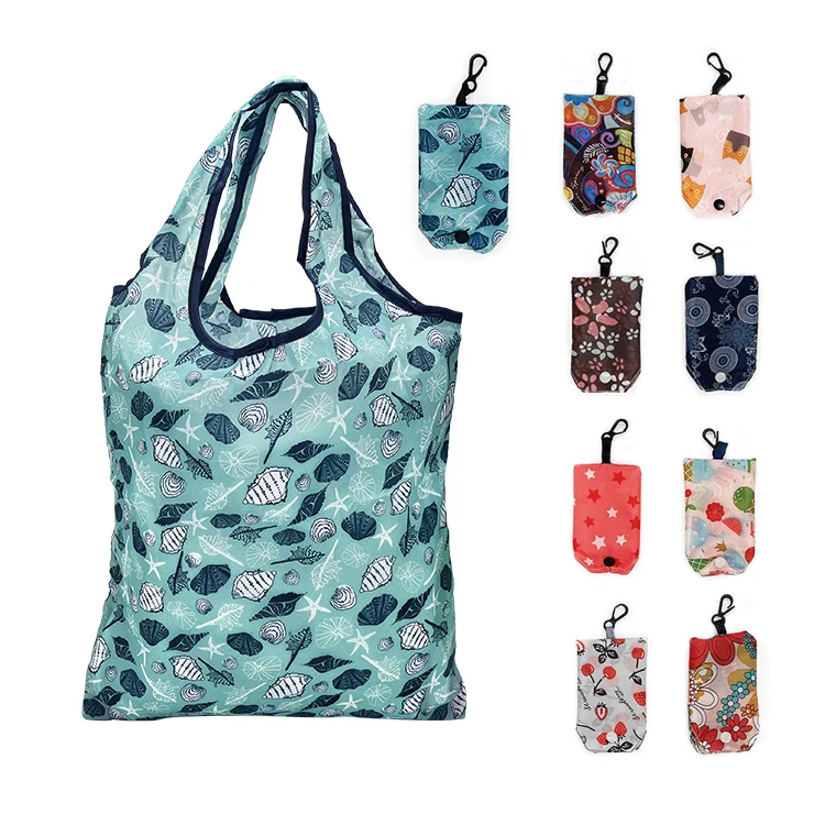 MINGYU Customized Recycling Eco-Friendly Large Supermarket Grocery Reusable Polyester Rpet Foldable Shopping Bag