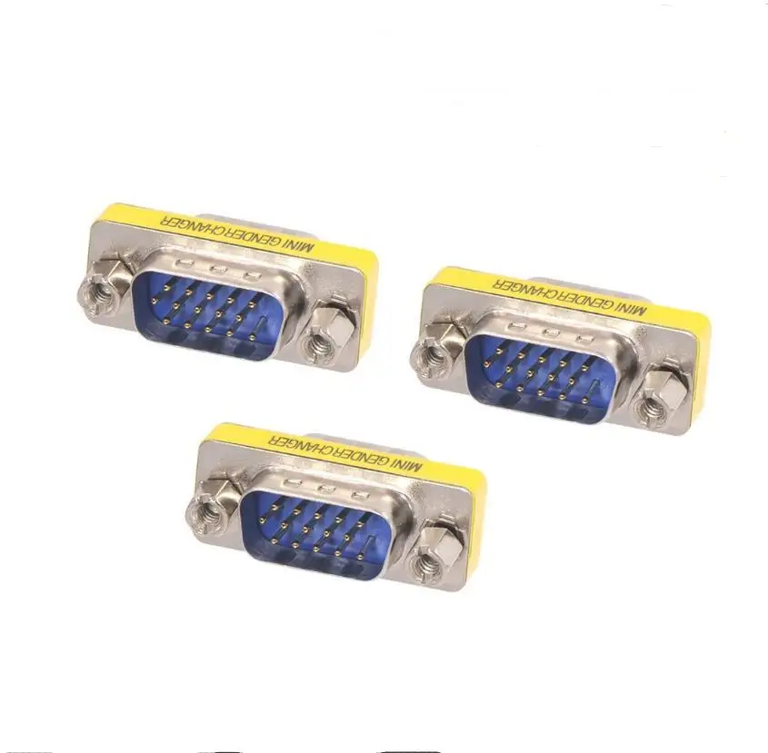 
VGA connector 15 pin mini gender vga adapter male to male male to female adapter female to female adapter for computer 