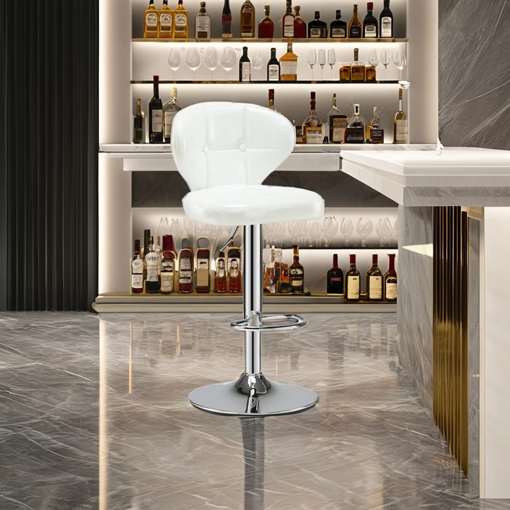 Factory Wholesales Luxury High Level Counter Chairs Modern Bar Stools Leather Bar Chair