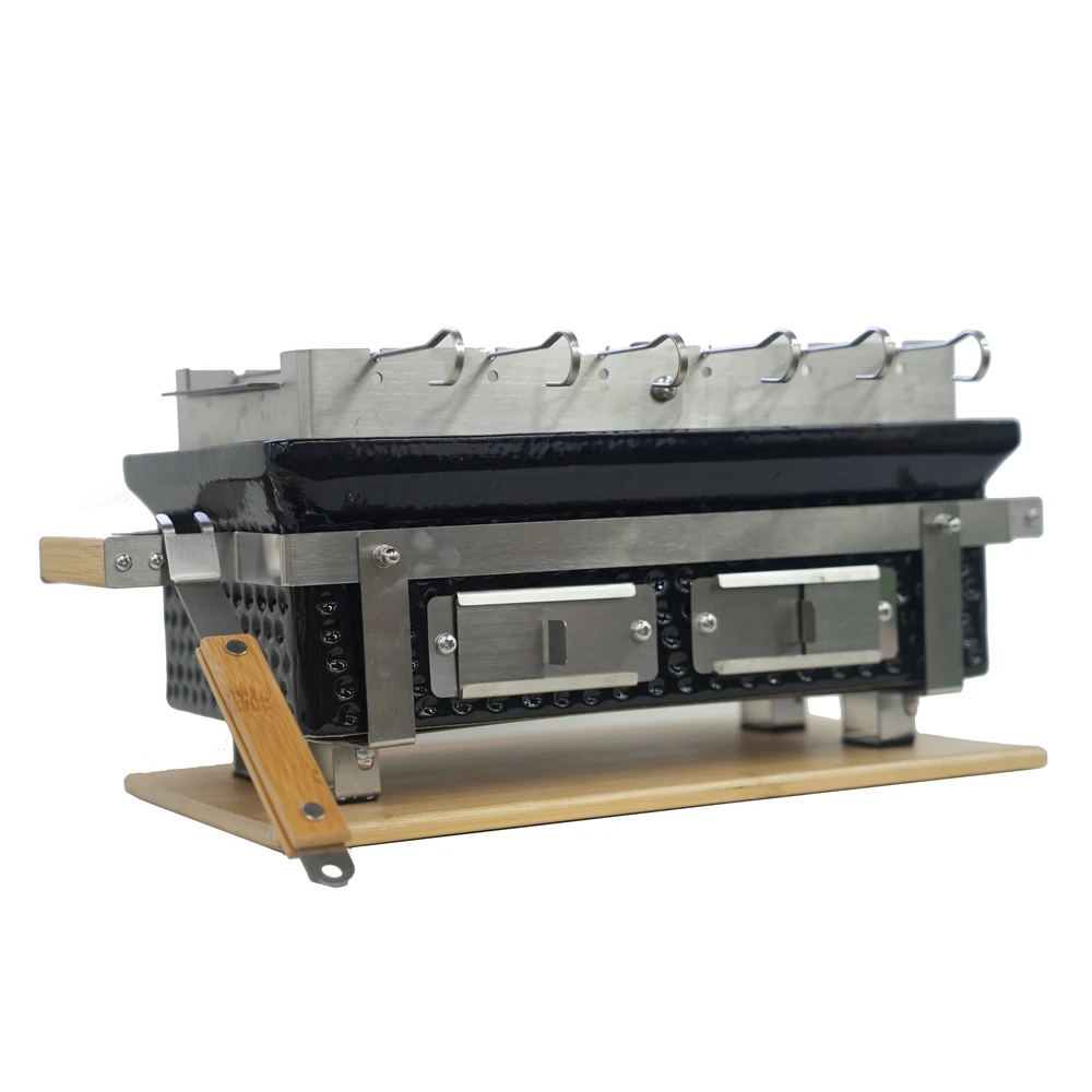 Auplex Ceramic Smoker Tabletop Japanese BBQ Grill Ceramic Hibachi
