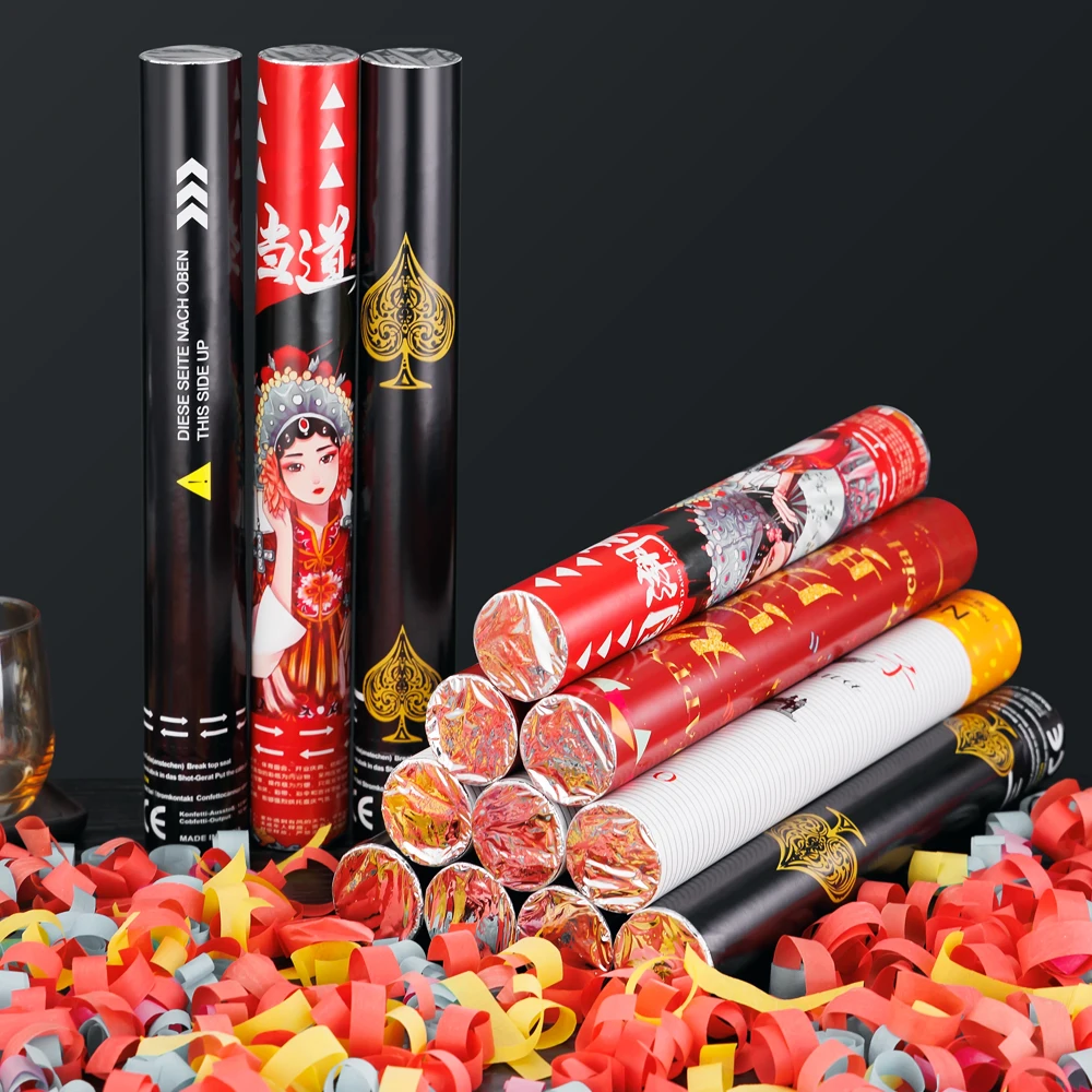 Wholesale China Supplier Exciting Multicolor Streamer Confetti Cannon Festive Joyous Celebration Supplies