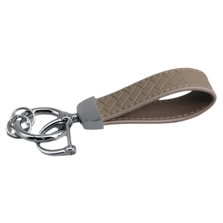 Custom Cheap Multi Colors Personalized Car Keychain Leather Key fobs