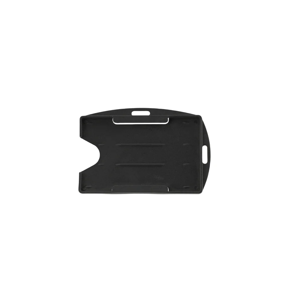 RFID Lanyard Name Display Vertical &horizontal ID Card Holder AH-075 Bestom Rigid Open-faced Single Hard Plastic Fashion