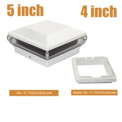 Waterproof Fence Post Pillar White Outdoor Garden Led Lighting 12 Volt Low Voltage Light