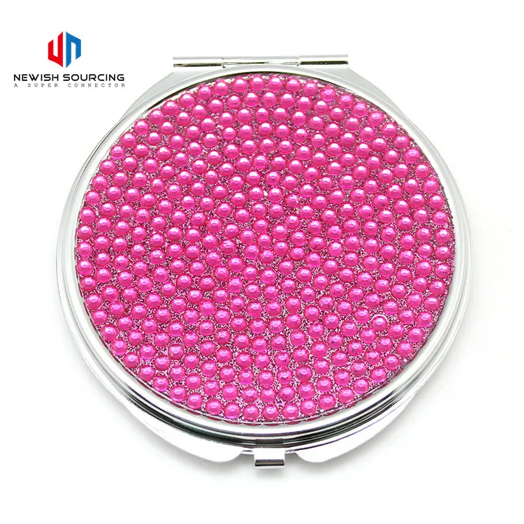 Wholesale Mini Plastic High Quality Single Sided Cosmetic Small Pocket Beauty Mirror