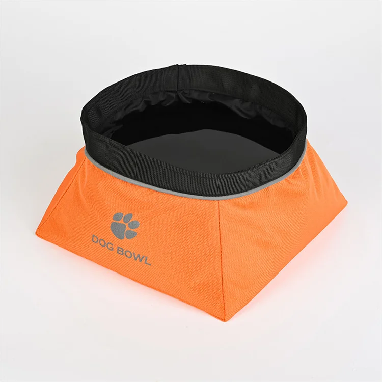 Collapsible Waterproof Dog Food Bowl Luxury Dog Water Bowl for Small Medium Large Dogs Portable Pet Hiking Accessories