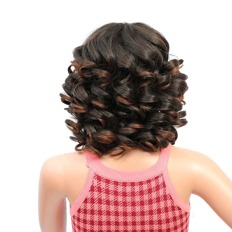 Потрясающий Забавный афро кудрявый парик 18 дюймов