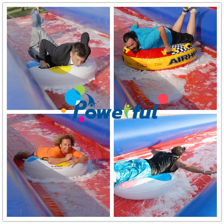 Customized size giant commercial lake inflatable water city slide  for outdoor event