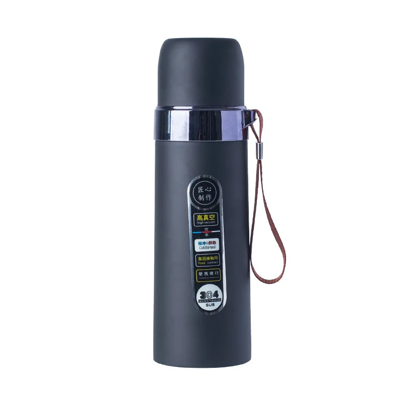 
550ml Thermos Double Wall Drinking Designed Stainless Steel Water Bottle With Lid 