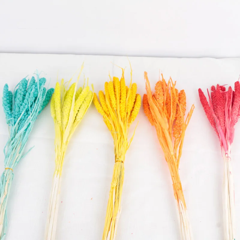 Ins Best Popular Home Decoration Dried Artificial Flower Millet Grain