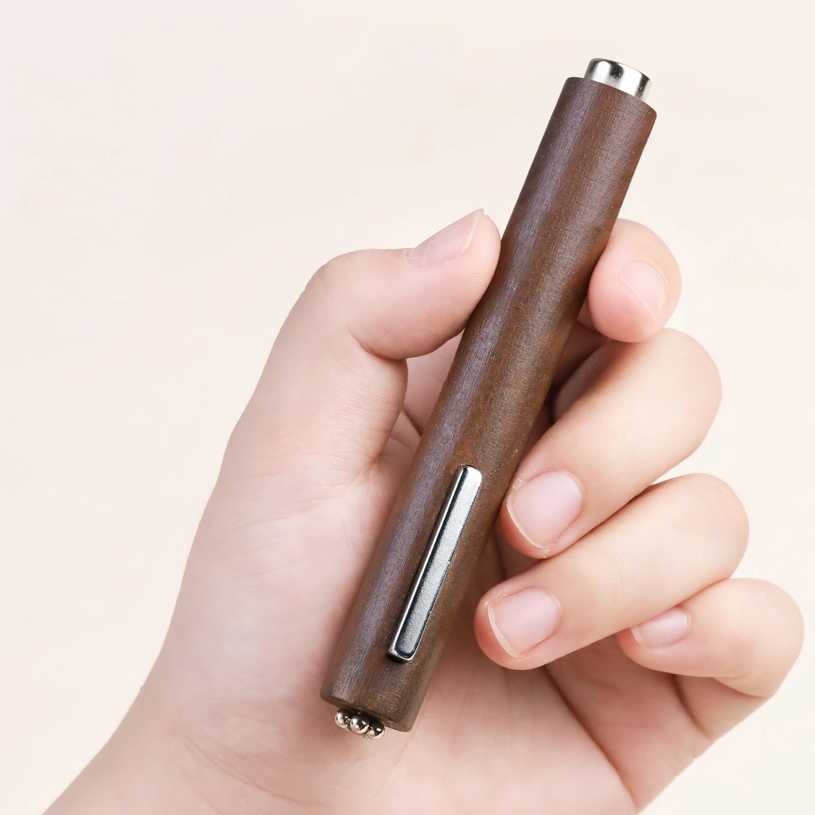 hot selling eco friendly wood nail multi tool cigar 3 in 1 strong cat eye magnet flower stick magnetic nail polish tool