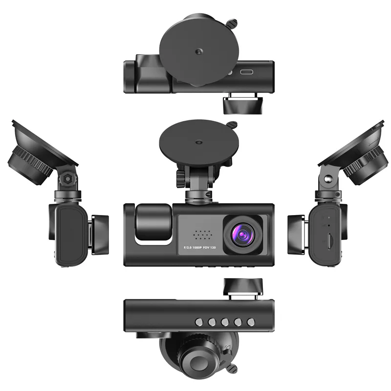 USB HD ночного видения 5 В 3 объектива DVR небольшой автомобильный фотоаппарат и рекордер