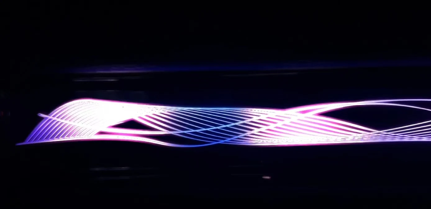 Ambient lights Rainbow symphony dynamic Piano black Ribbon style+Tweeter cover +reading light for Honda Civic/Integra(2022-2023)