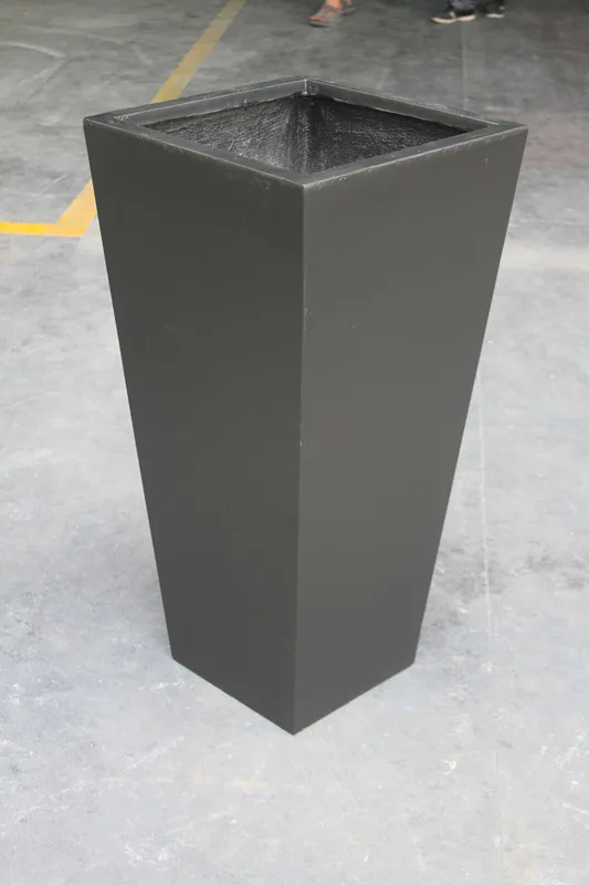 Handmade Sets of Taper Shape Cement Flower Pot with Original Green OEM Customized Europe Style POT Floor Color Plant