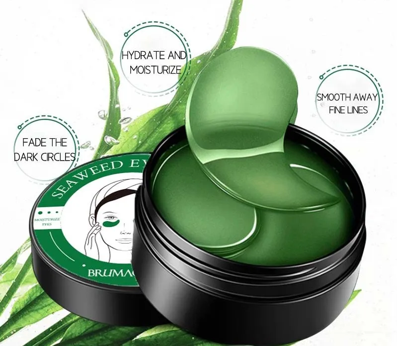 QQLR Moisturizing Soft Green Seaweed Eye Mask Crystal Eye Mask Patches