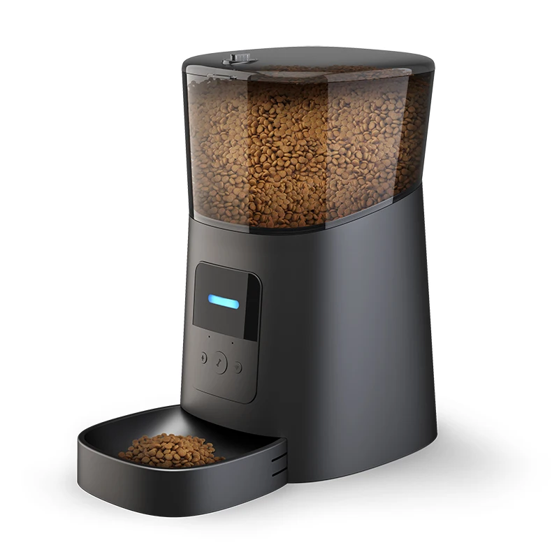 Google alexa adjustable elevated infrared pet plan automatic gravity timed quantitative electronic reminder smart pet feeder