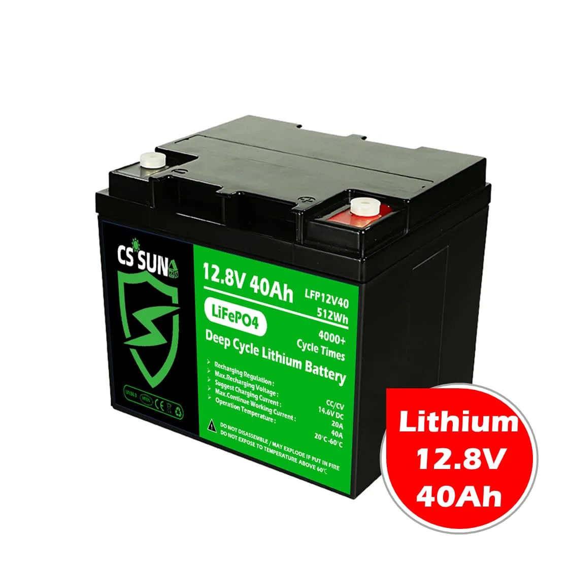 CSSUN 12V40Ah 5 лет гарантии литиевая батарея для компьютерной продукции ltx, одобренный производителем Шэньчжэнь