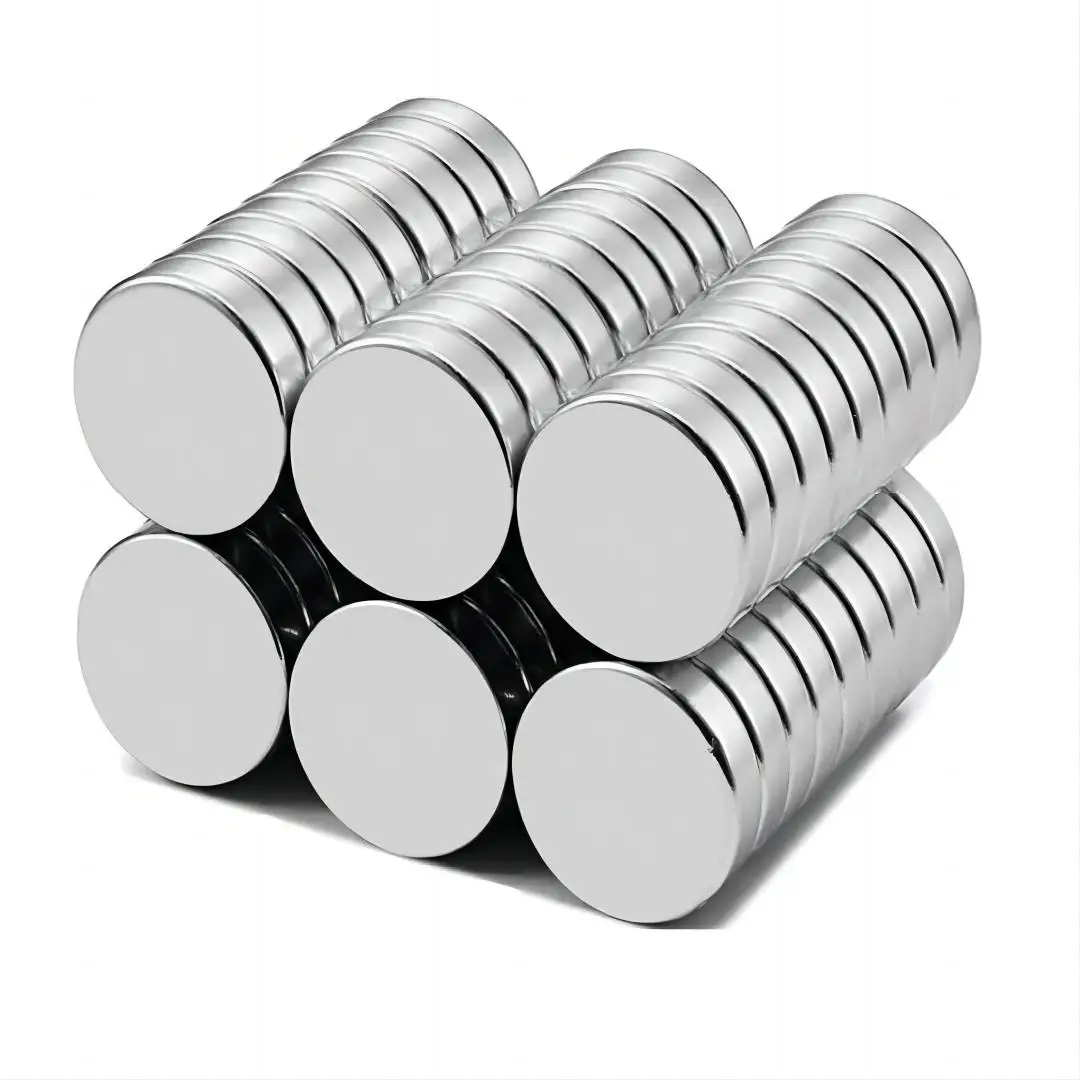 High Quality Rare Earth Magnetic Materials Permanent Super Strong N52 Industrial Use Bending Moulding Round Disc Magnet Nedfeb