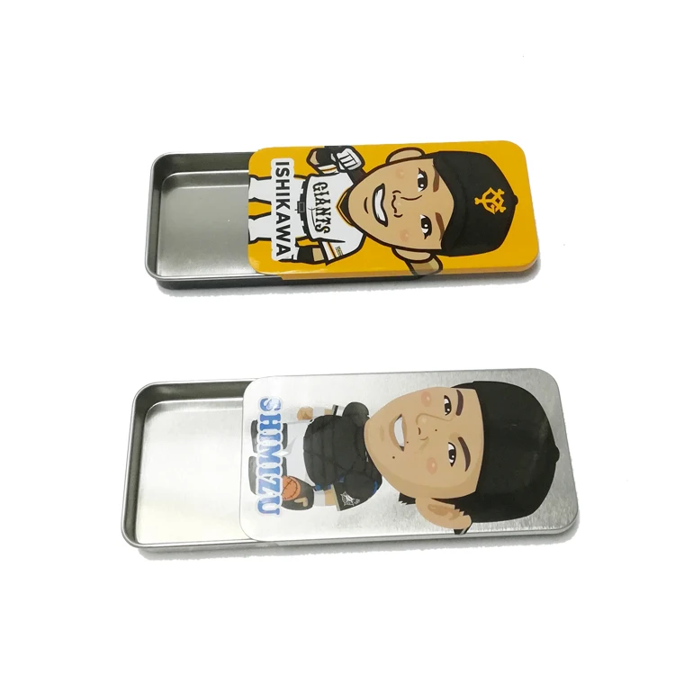 Western Union Wholesale Rectangular Tin Can, Mint Tin Box, Sliding Tin Box