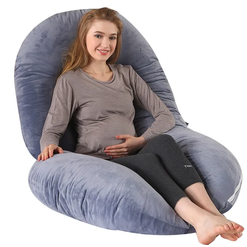 Hot Sale Full Body Pregnancy Pillow Wedge For Belly Support Pregnancy Pillow C Shape Maternity Pillow