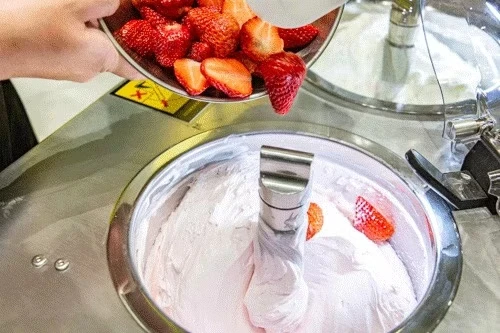 New model EC2 MD displayable continuous churning gelao machine for cafe restaurant automatic stainless steel ice cream machine