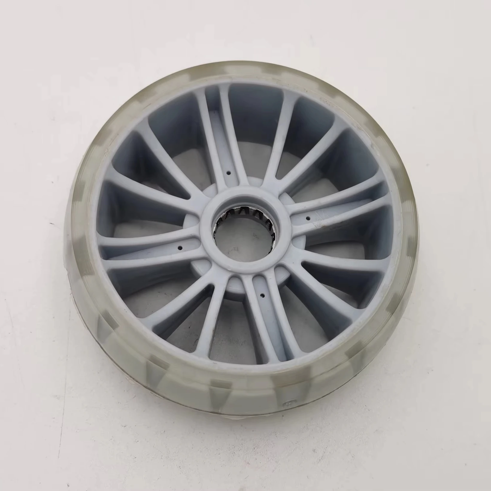 Scooter wheels solid high wear-resistant silent rubber wheels, shopping cart trolley pulley bearing wheels