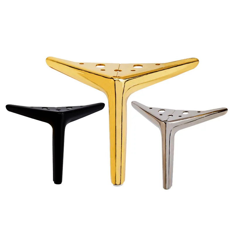 15cm Furniture Hardware Accessories Sofa Legs Bed Foot Chair Feet Coffee Table Leg with non-slip silicone pad