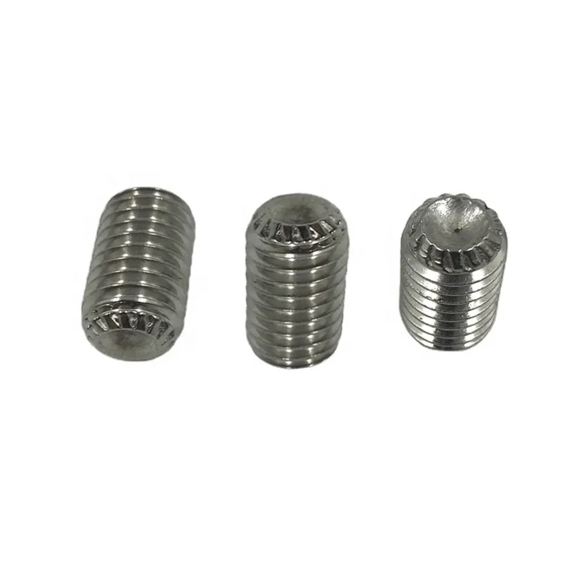 din913 set screw stainless steel hexagon socket set screws with flat point