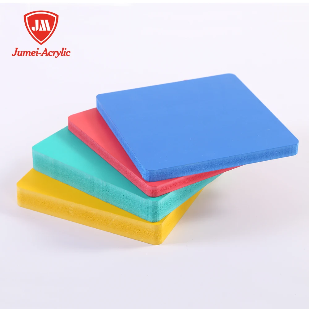 Jumei Printing Engraving Advertising Use Rigid Foam Sheet Colored White 3mm 5mm PVC Foam Celuka Board