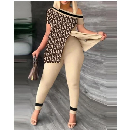 Fashionable Women s Top and Pants Set Hot Selling in Europe and America