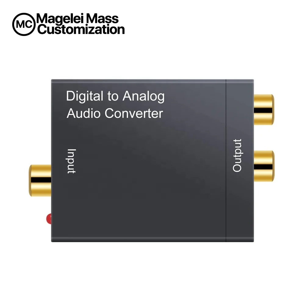 High Quality Premium Optical Coaxial Toslink Digital To Analog Rca R/L Audio Converter