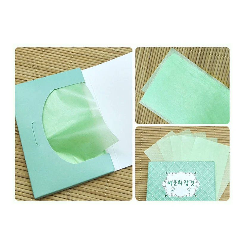 Facial oil blotting paper in pink color paper Oil Absorbent Sheets For Face