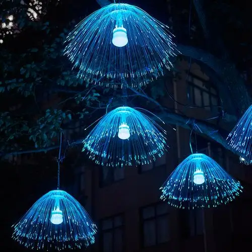Wholesale LED fiber optic jellyfish lights Outdoor Square Waterproof Starry Sky Landscape Light