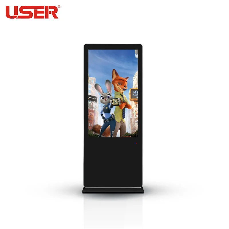 55 Inch floor standing screen monitor/lcd digital signage
