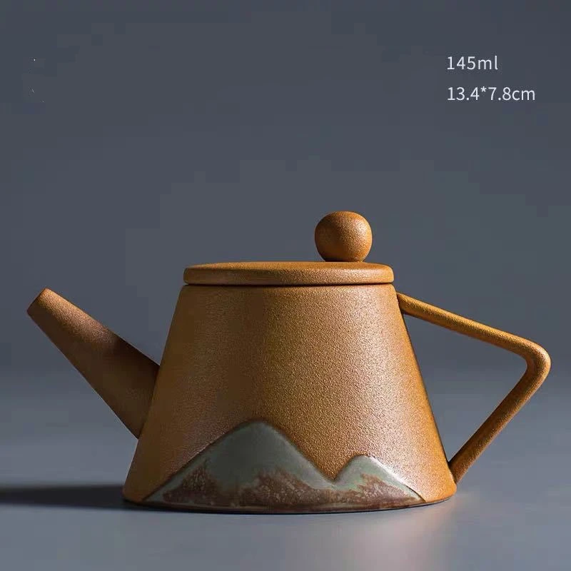 Glaze Painting Ceramic Teapot Enamel Ceramic Teapot Chinese Porcelain Tea Pot Set Elegant Crude pottery Tea Pot
