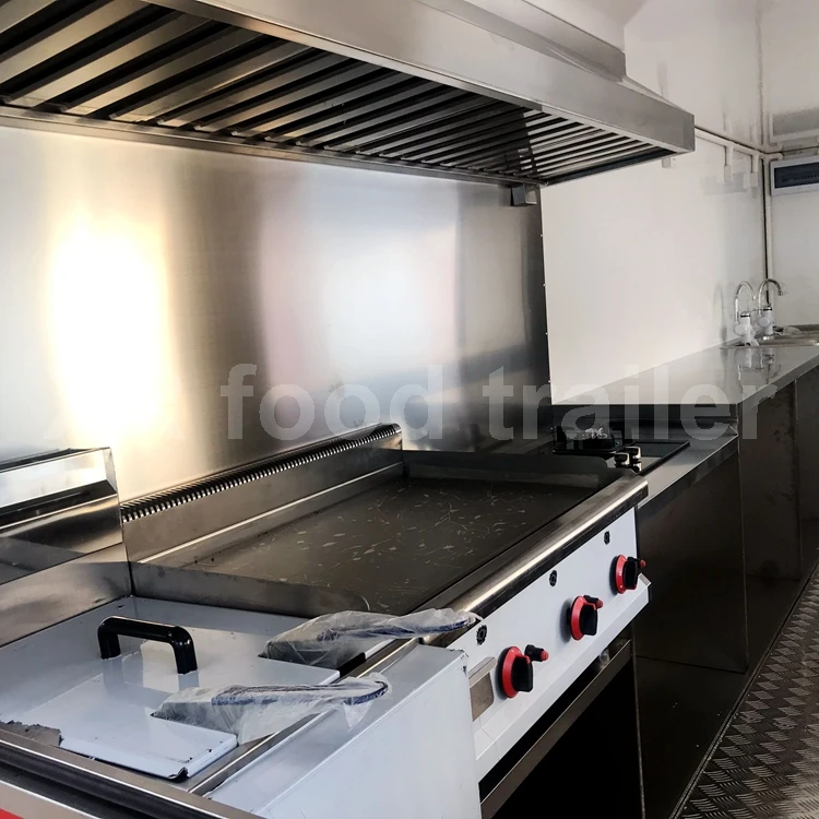 Mobile Food Truck Fruit Truck 18 Foot Mobile Food Trailers United States Factory Supply Outdoor Food Shop Commercial Restaurant