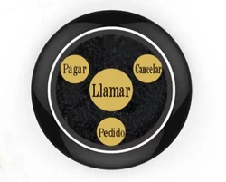 Spanish language touch screen watch pager waiter call button restaurant pager wireless waiter calling system