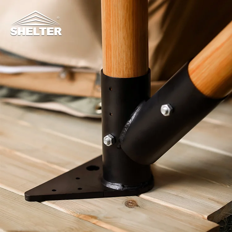 outdoor Luxo Tent Luxury Desert Camping Glamping Canvas Safari House Shaped Resort Tent House