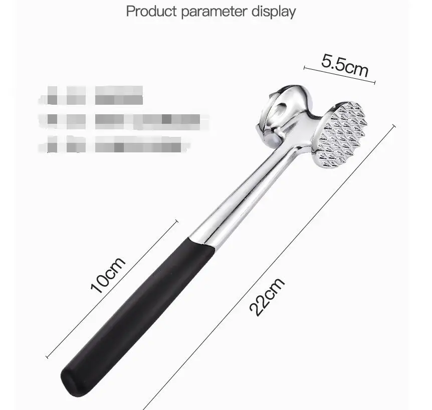Meat Tenderizer Mallet Pounding Beef Steak Chicken Pork Double sided Meat Hammer