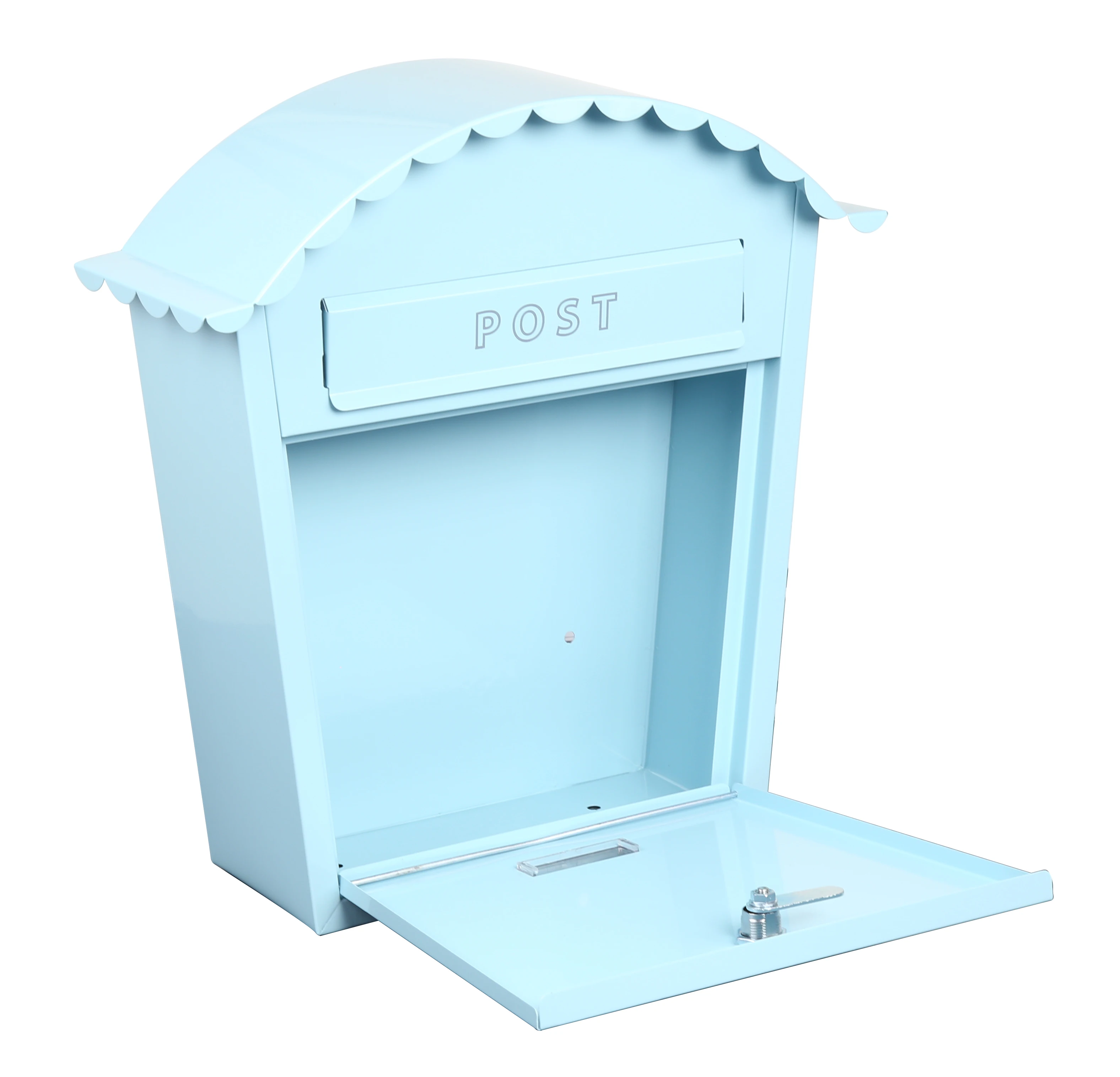 euro modern color customized metal outdoor wall mounted mailbox china big cheap steel mailbox