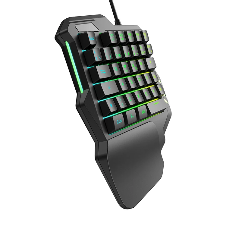  Проводная игровая клавиатура Kb513L Havit для одной руки классная мини-клавиатура с эффектом подсветки 35 клавиш планшета или