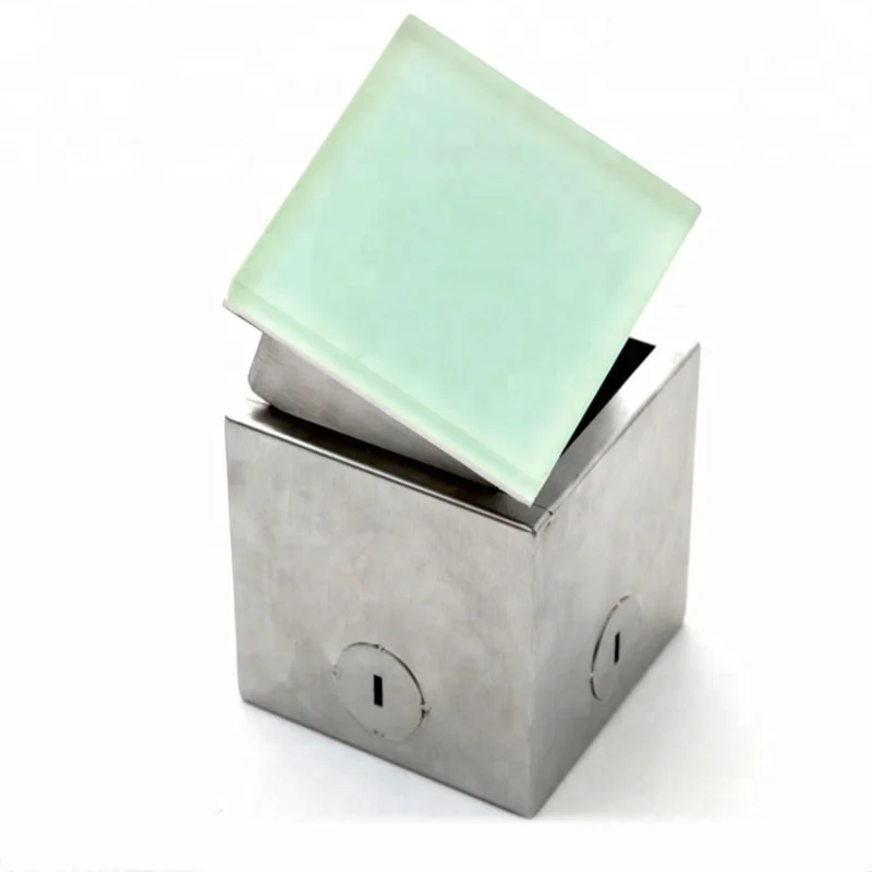 Outdoor garden landscape tile Stainless steel housing ip67 full glass shelf LED brick light