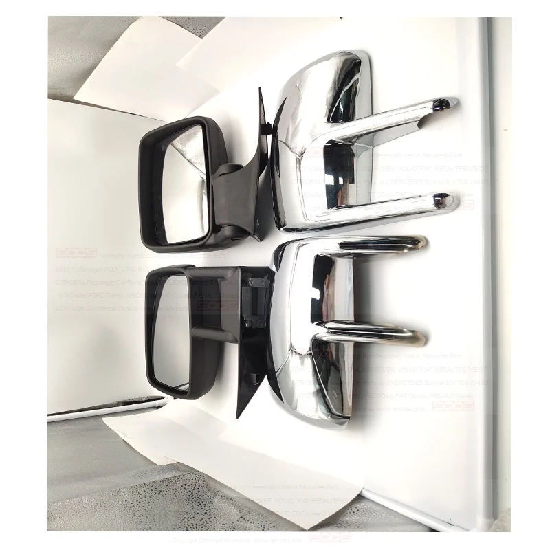 SQCS brand gasket cylinder head Manual Outside Mirror silver outside chrome rearview mirror cover for mercedes benz sprinter 901