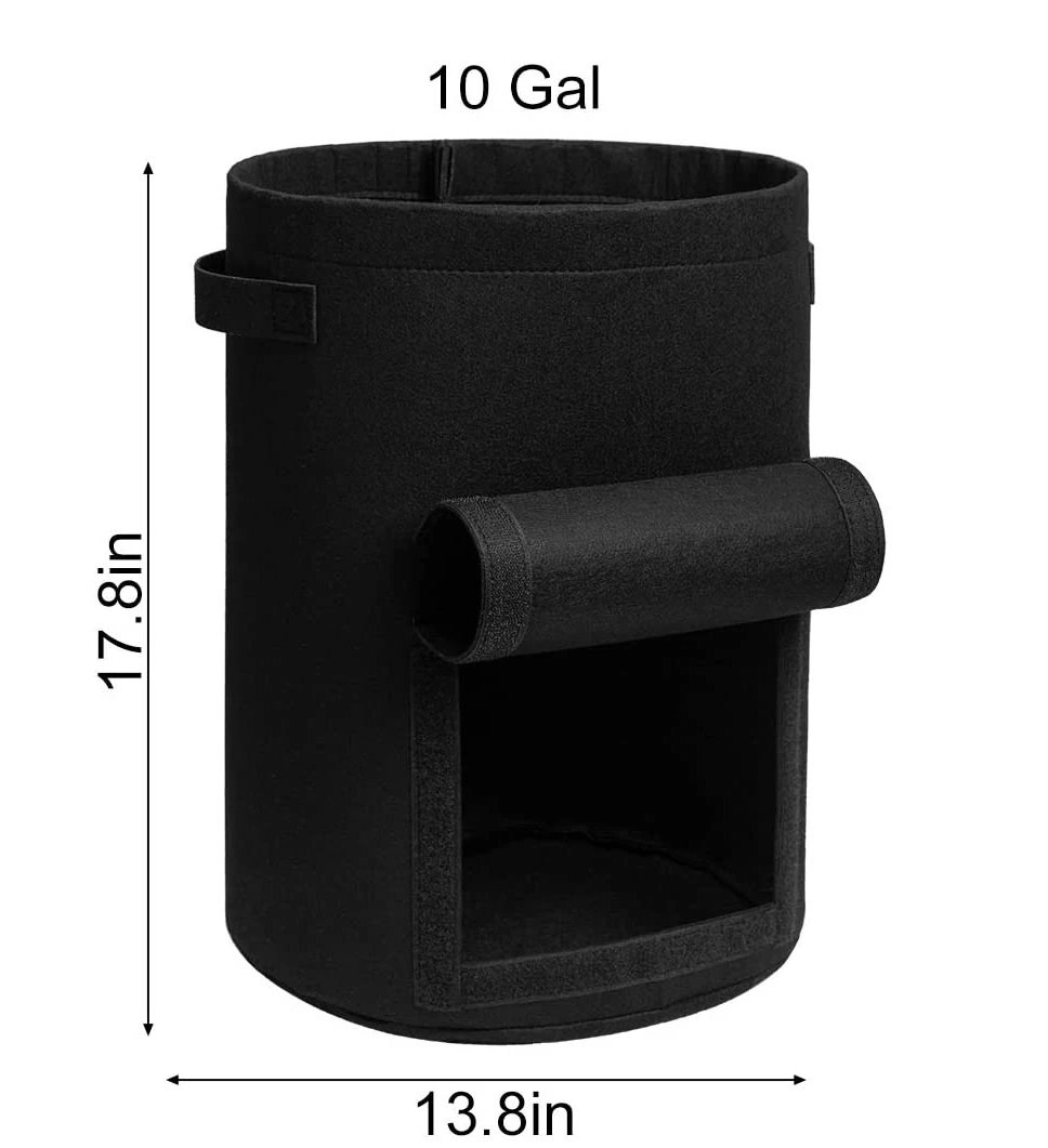 Мешки для выращивания овощей и фруктов, садовый мешок для посадки с прочной ручкой, утолщенные нетканые тканевые горшки для томатов