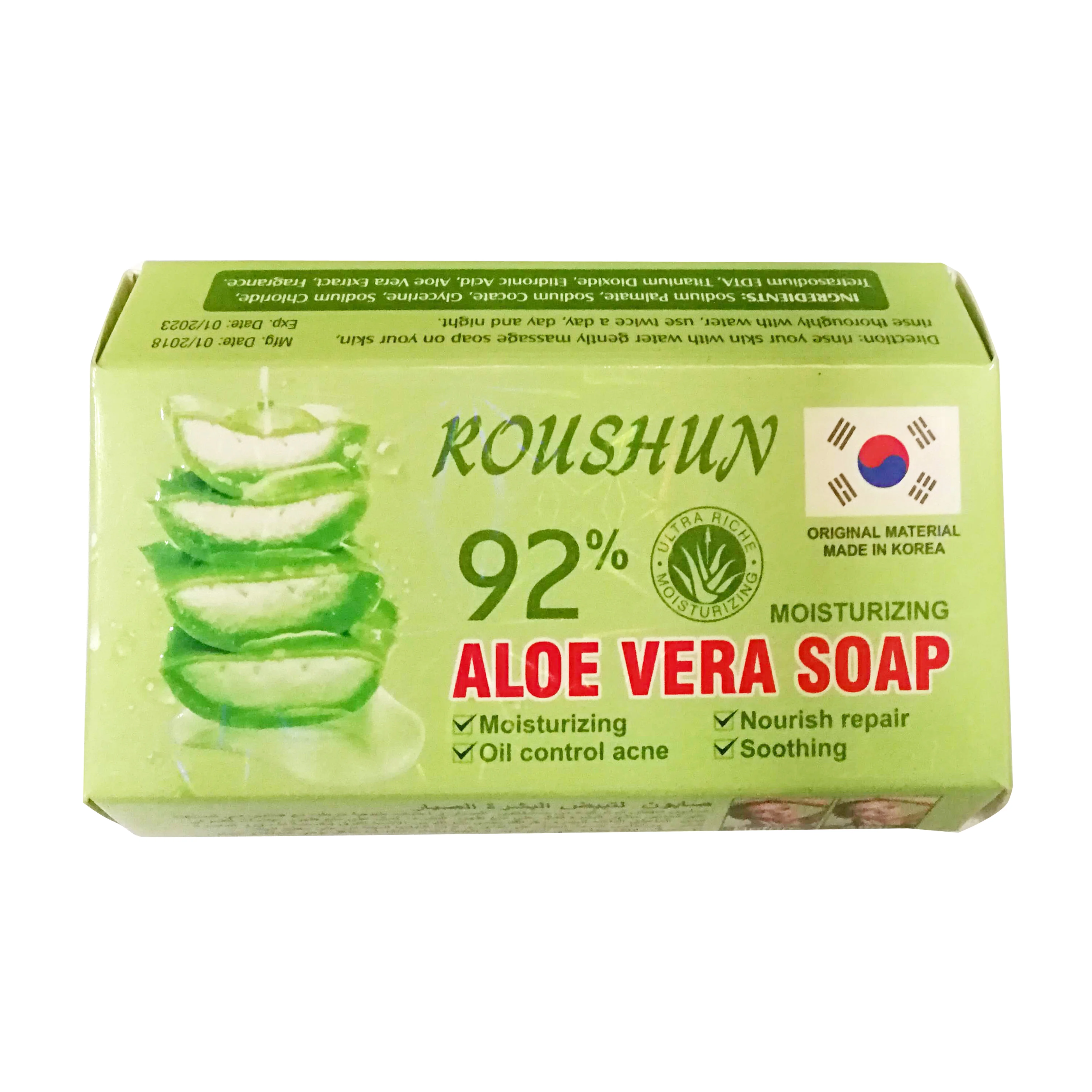 Moisturizing Whitening Aloe Soap Anti-wrinkle Skin blemishes Face Whitening Soap