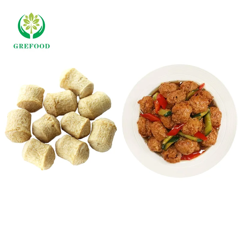 Customizable Artificial meat Chinese Textured Vegetable Protein TVP wholesale textured soy protein chunks plant based protein