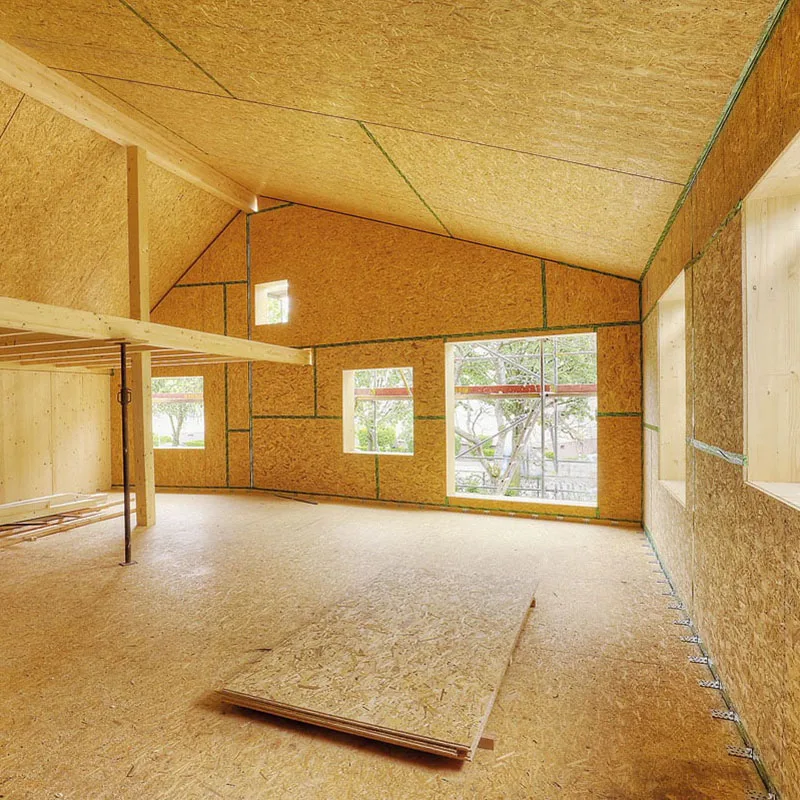 JIA MU JIA osb board construction T/G pine material EPA carb certificate E0 18mm 15mm 12mm 4x8 decorative osb board