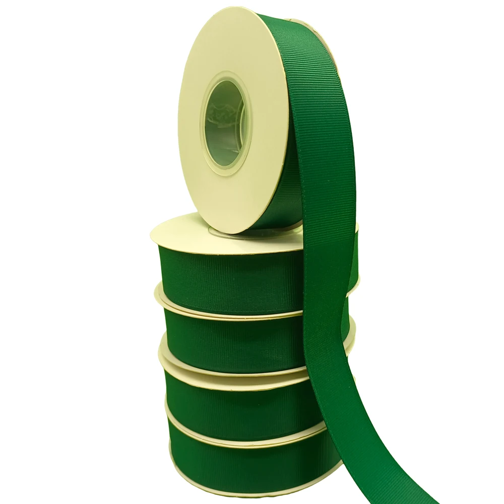 196 colors solid colors plain colors and green double face ribbons grosgrain 100% polyester gross grain ribbon
