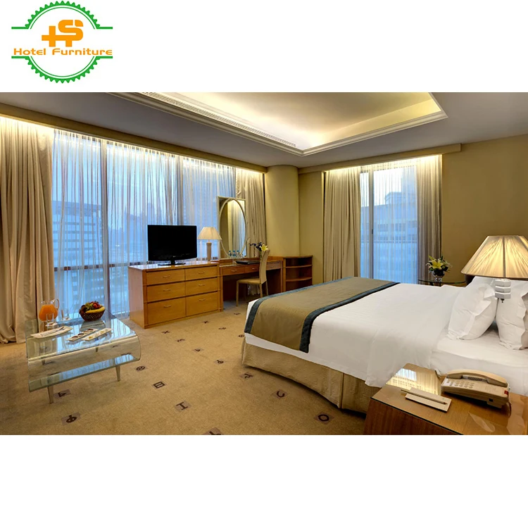 China OEM full hand made new designer hotel bedroom furniture sets (HS-N386)