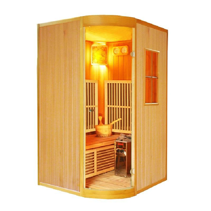 High Quality Wood Indoor Sauna Combination Series Spa Tubs Sauna Rooms Home Dry Steam Sauna Room for 2 People